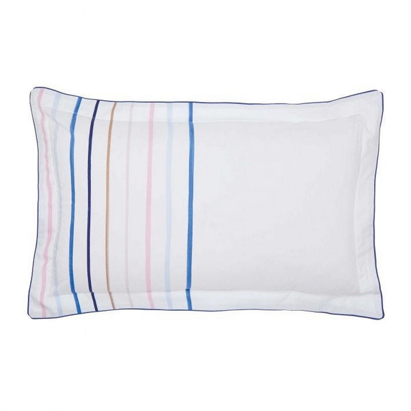 Coastal Stripe Bedding and Pillowcase By Joules in Chalk White buy